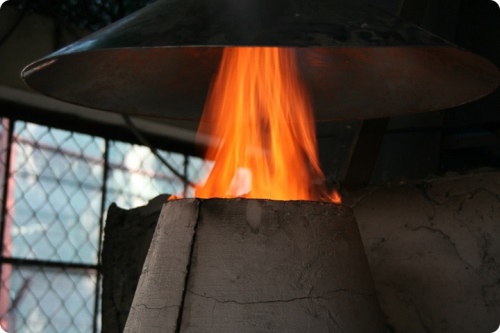 Oven used by SGFE to make charcoal briquettes